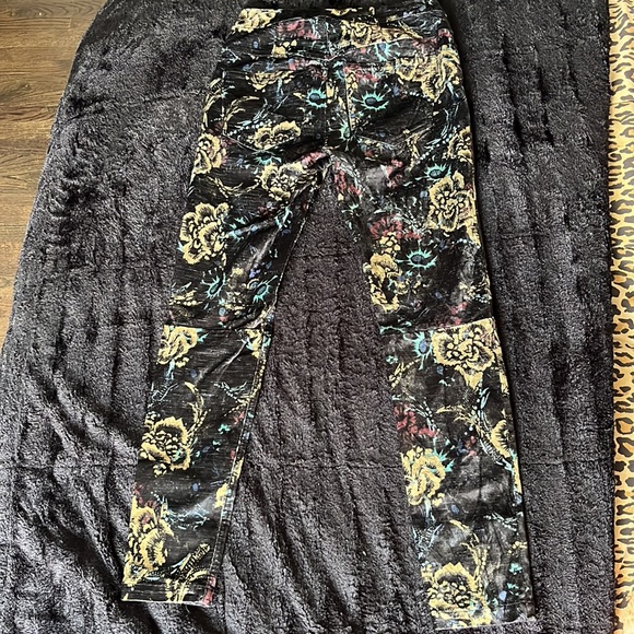 Free People velvet pants size 6 - Picture 3 of 4